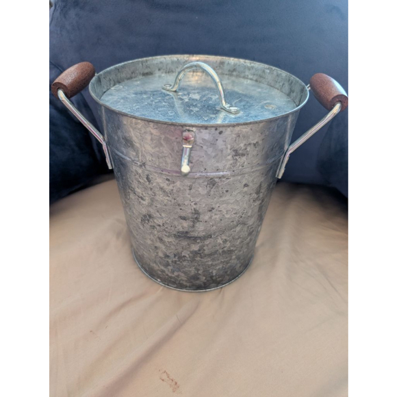Unbranded Other - Kitchen Ice Bucket Galvanized Silver With Lid